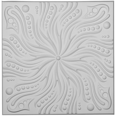 Ekena Millwork 24"W x 24"H x 5/8"P Swirl Ceiling Tile CT24X24SW